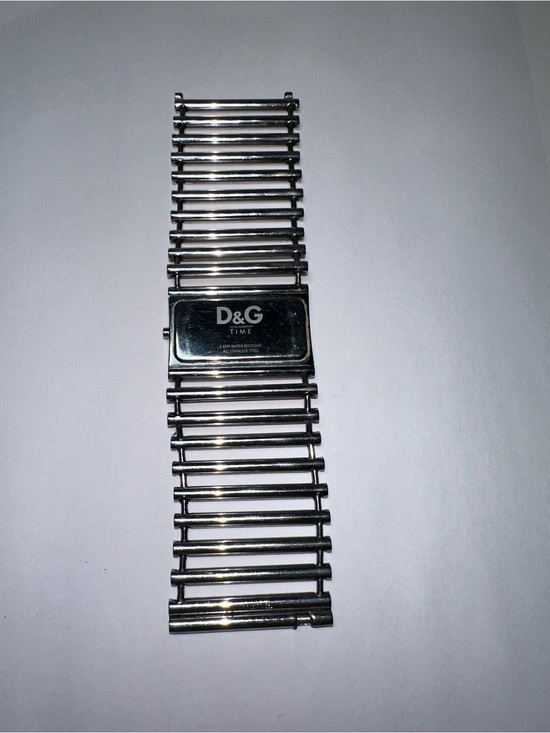 D&G Silver Crystal-Accented Bracelet Watch